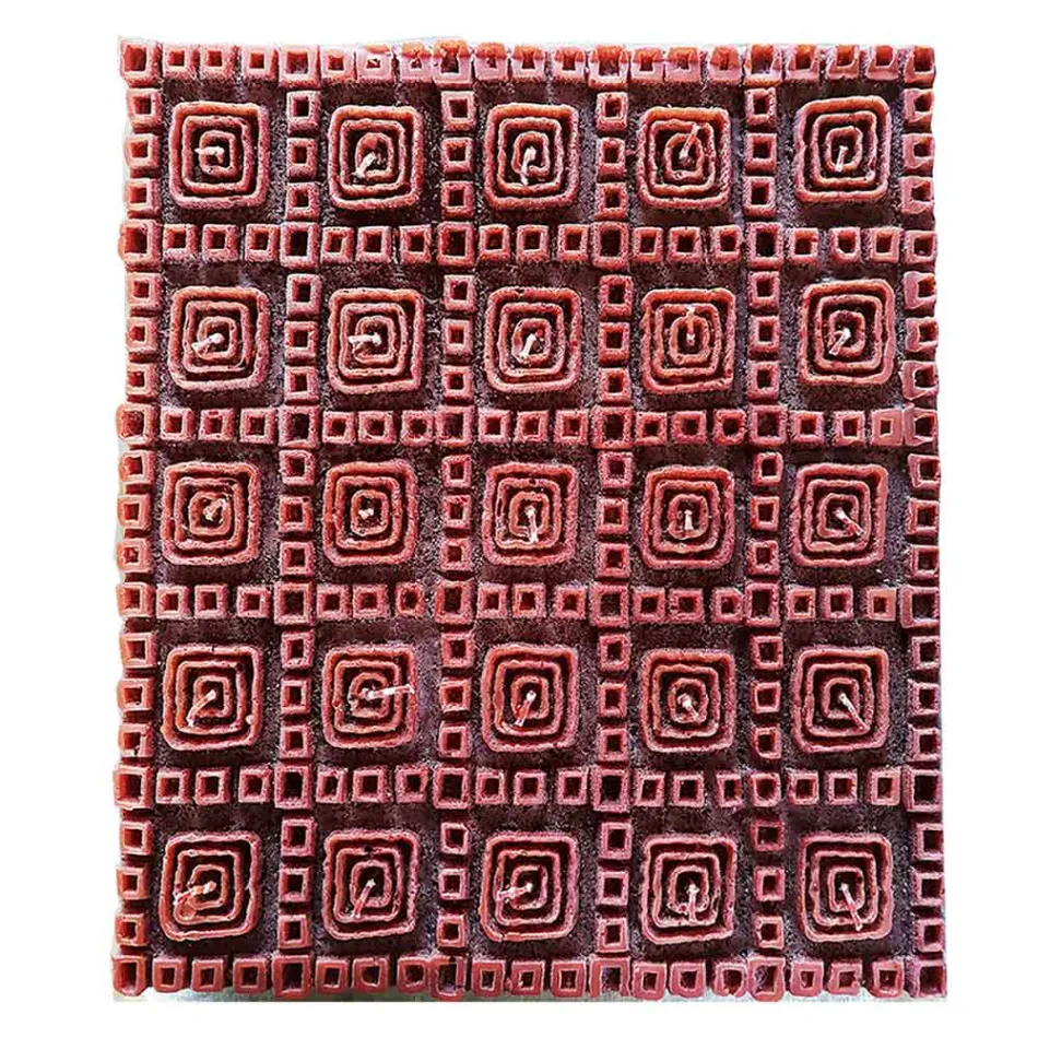 Duftende braune Wachskerze mit 25 Dochten, hergestellt in Italien – Piura Viadurini