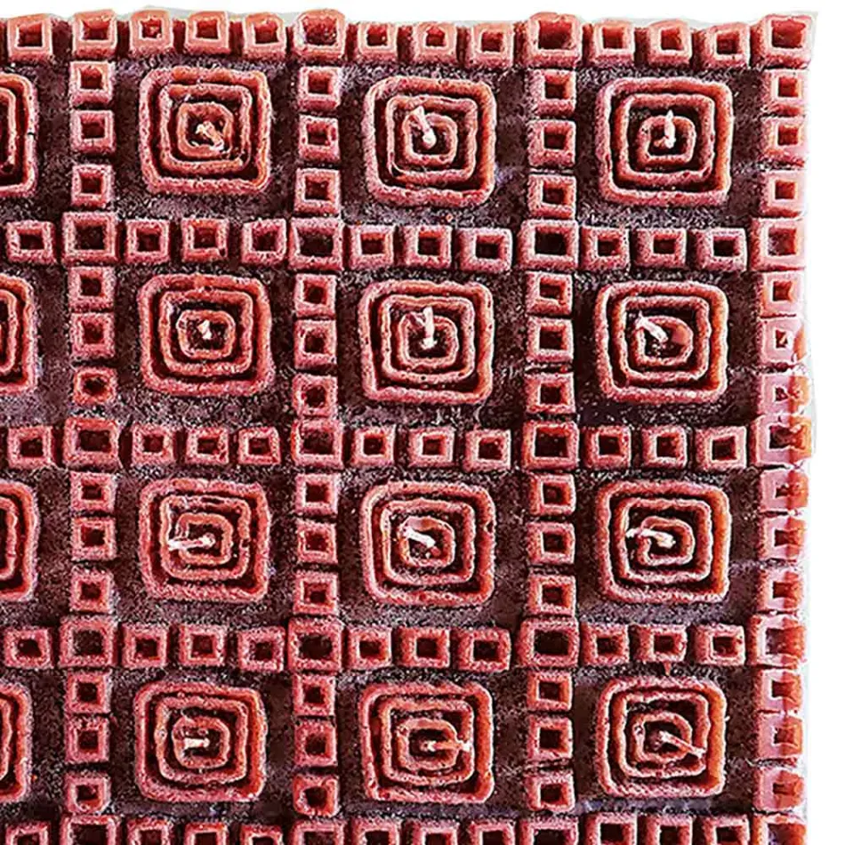 Duftende braune Wachskerze mit 25 Dochten, hergestellt in Italien – Piura Viadurini