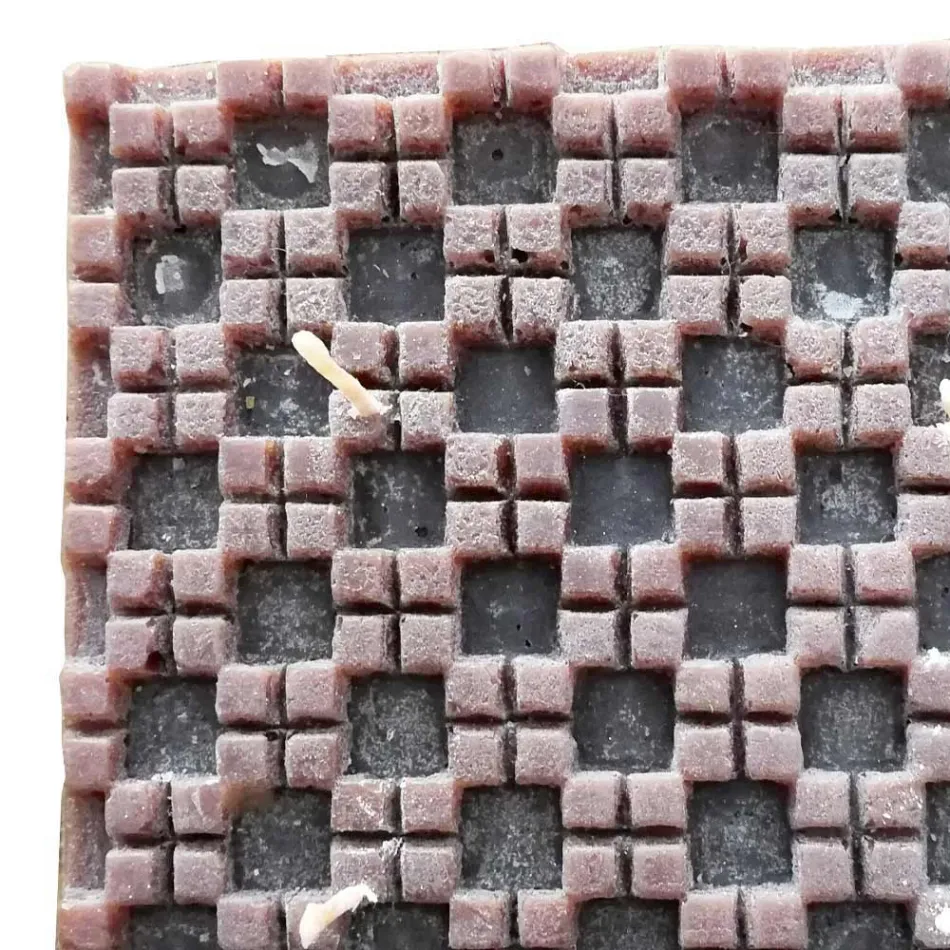 Zimt-Duftwachskerze mit 4 Dochten, hergestellt in Italien – Yuma Viadurini