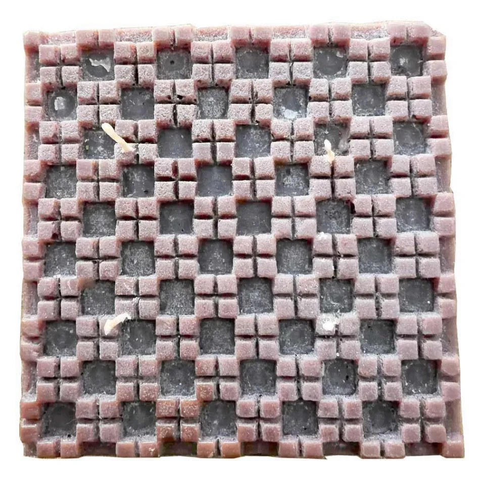 Zimt-Duftwachskerze mit 4 Dochten, hergestellt in Italien – Yuma Viadurini