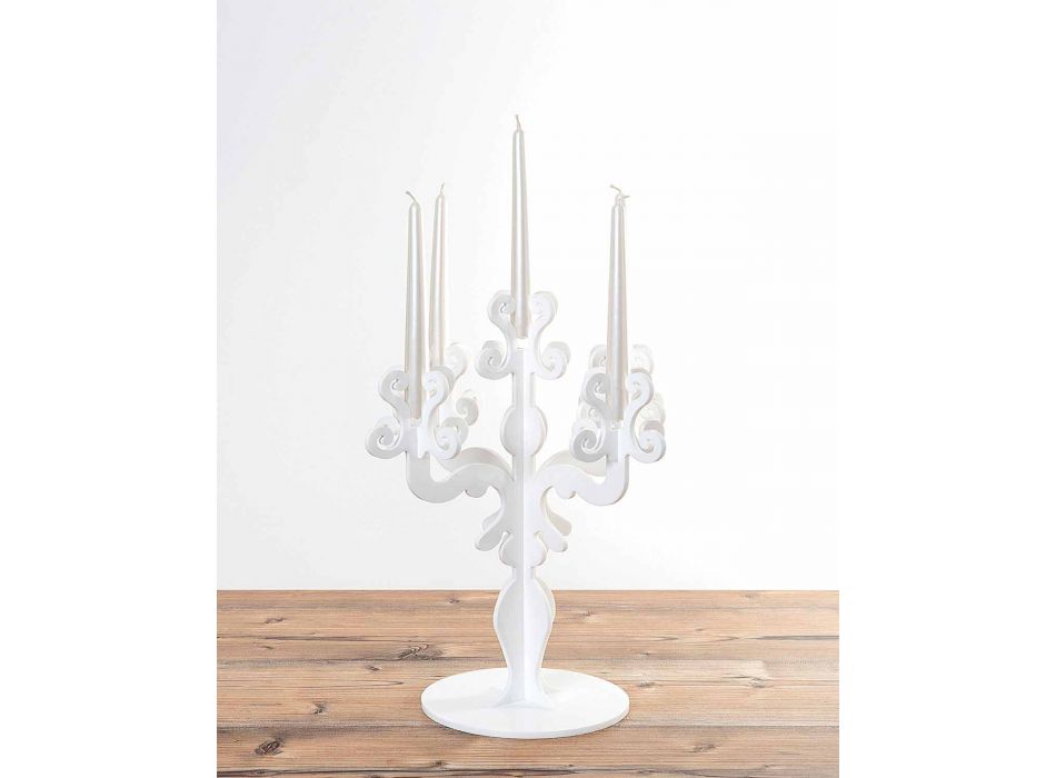 Hoher 5-armiger Kerzenständer Aus Metall, 100 Cm Hoch, Mit Acryl-Lampenschirmen – Ideal Für Hochzeit & Weihnachtsdeko