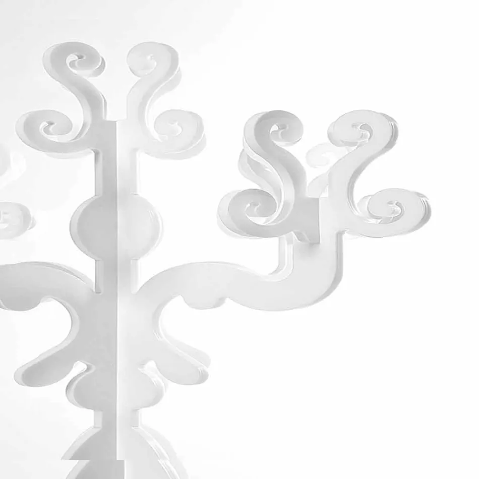 Hoher Design-Renaissance-Kandelaber, 5 Arme aus Aragon-Plexiglas Viadurini