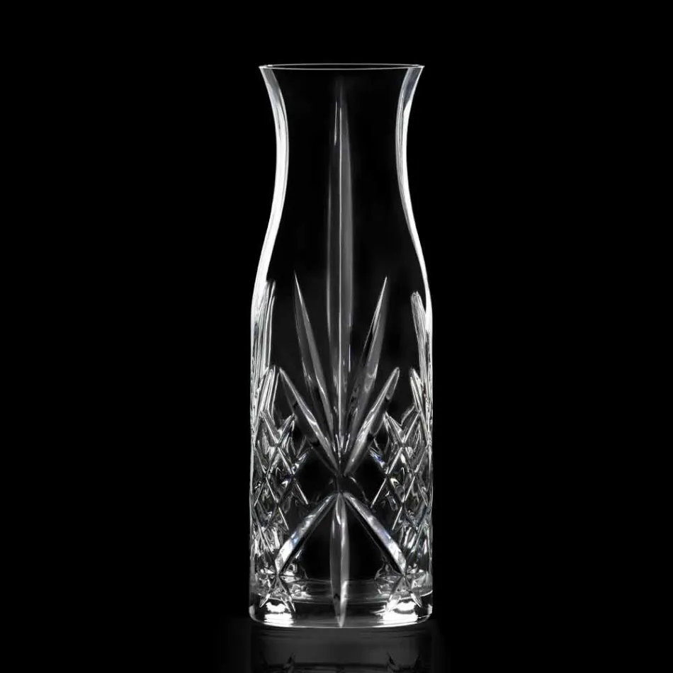 Vintage Design Eco Kristall Wasser oder Weinkrug 4 Stück - Cantabile Viadurini