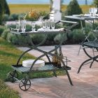 Gartenwagen aus verzinktem Stahl Made in Italy - Selvaggia Viadurini