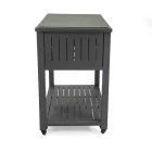 Trolley für den Außenbereich aus lackiertem Aluminium mit verschiedenen Oberflächen - Hotel Viadurini