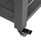 Trolley für den Außenbereich aus lackiertem Aluminium mit verschiedenen Oberflächen - Hotel Viadurini