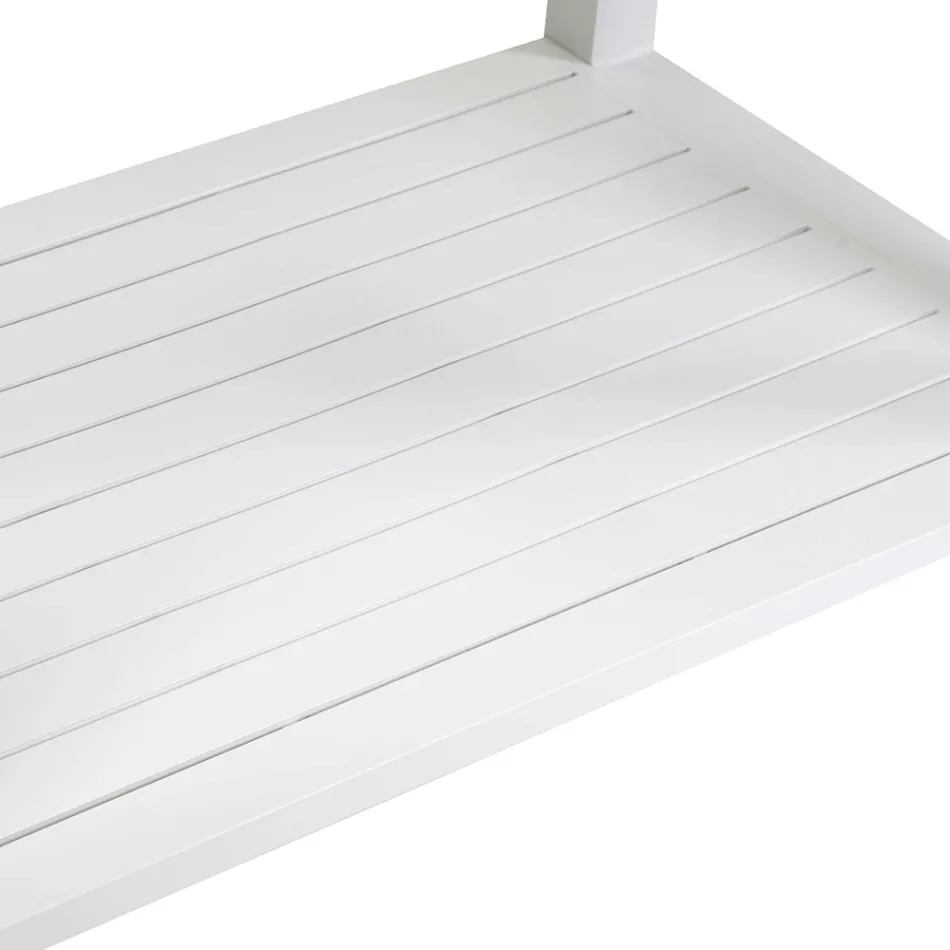 Trolley für den Außenbereich aus lackiertem Aluminium mit verschiedenen Oberflächen - Hotel Viadurini