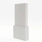 Shopping-Erweiterungen Tür offenporig weiß Melamin Columbus Viadurini