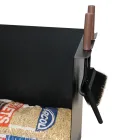 Pelletbeutel-Halterwagen aus Metall mit Rädern, hergestellt in Italien – Pinguino Viadurini