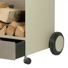 Holzwagen mit Schublade und Rädern, hergestellt in Italien – Alpaka Viadurini