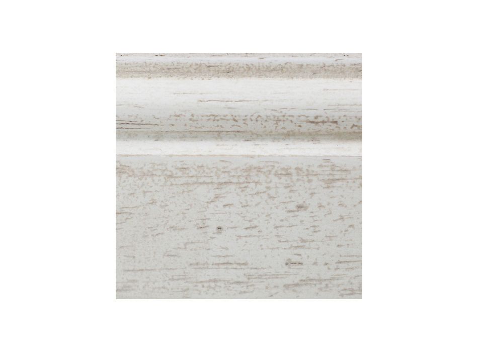 Truhe aus patiniertem, weiß furniertem Holz, hergestellt in Italien – Parvati Viadurini
