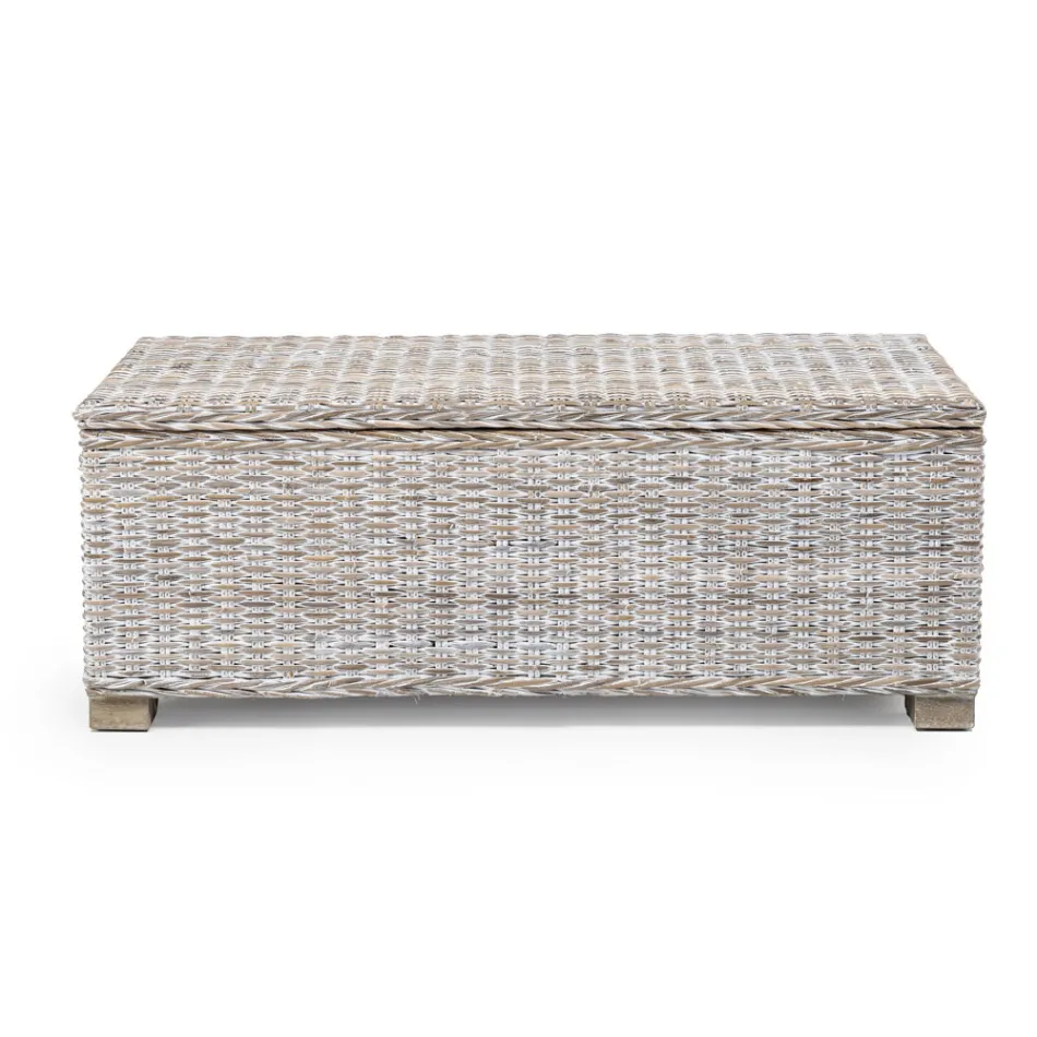 Outdoor-Truhe aus Naturfaser von Kubù - Nogitsune Viadurini