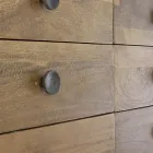 Kommode aus Mangoholz mit 6 Schubladen im Vintage-Design - Desiderio Viadurini