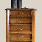 Holzkommode im klassischen Stil mit 7 oder 5 Schubladen Made in Italy - Richard Viadurini