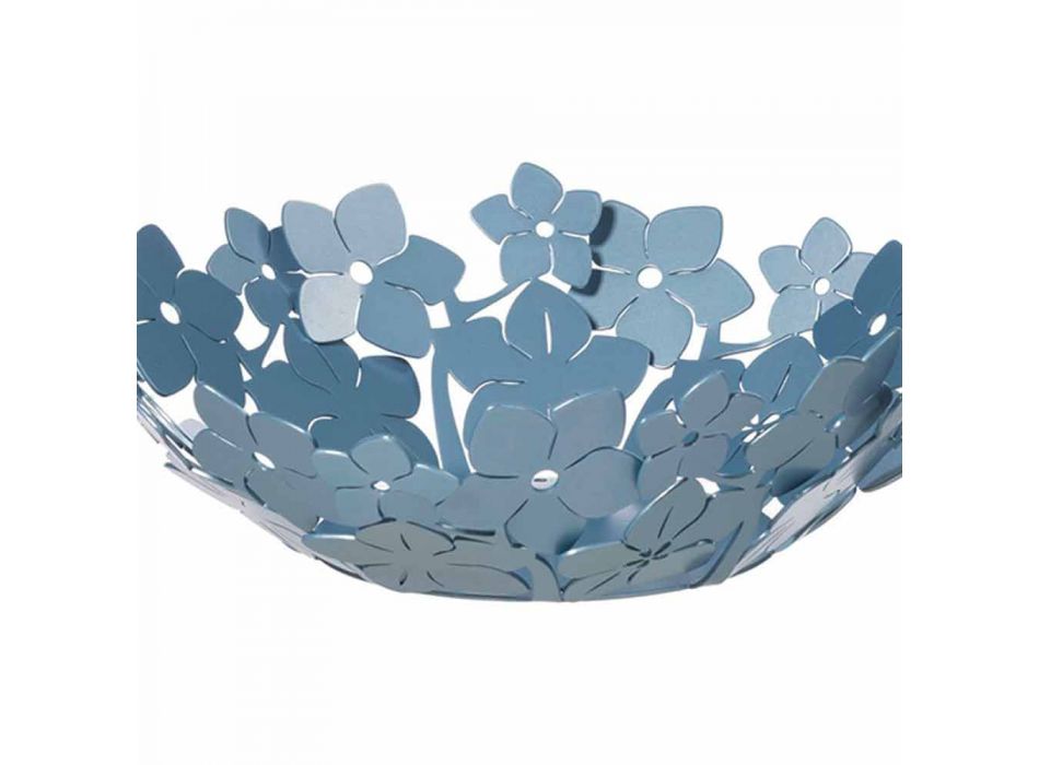 Herzstück mit Blumen aus Schlammeisen, Weiß oder Blau - Marken Viadurini