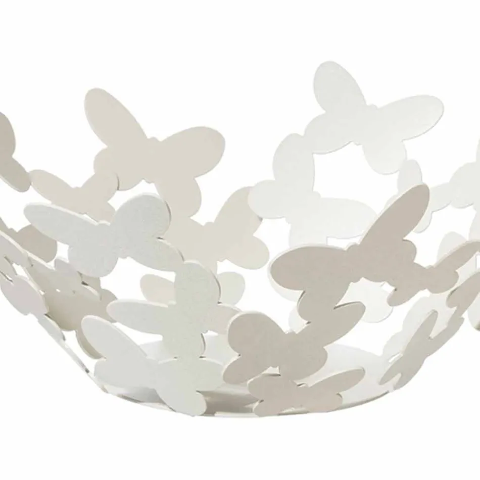 Design-Herzstück aus Eisen in Weiß, Beige oder Elfenbein Hergestellt in Italien - Leiden Viadurini