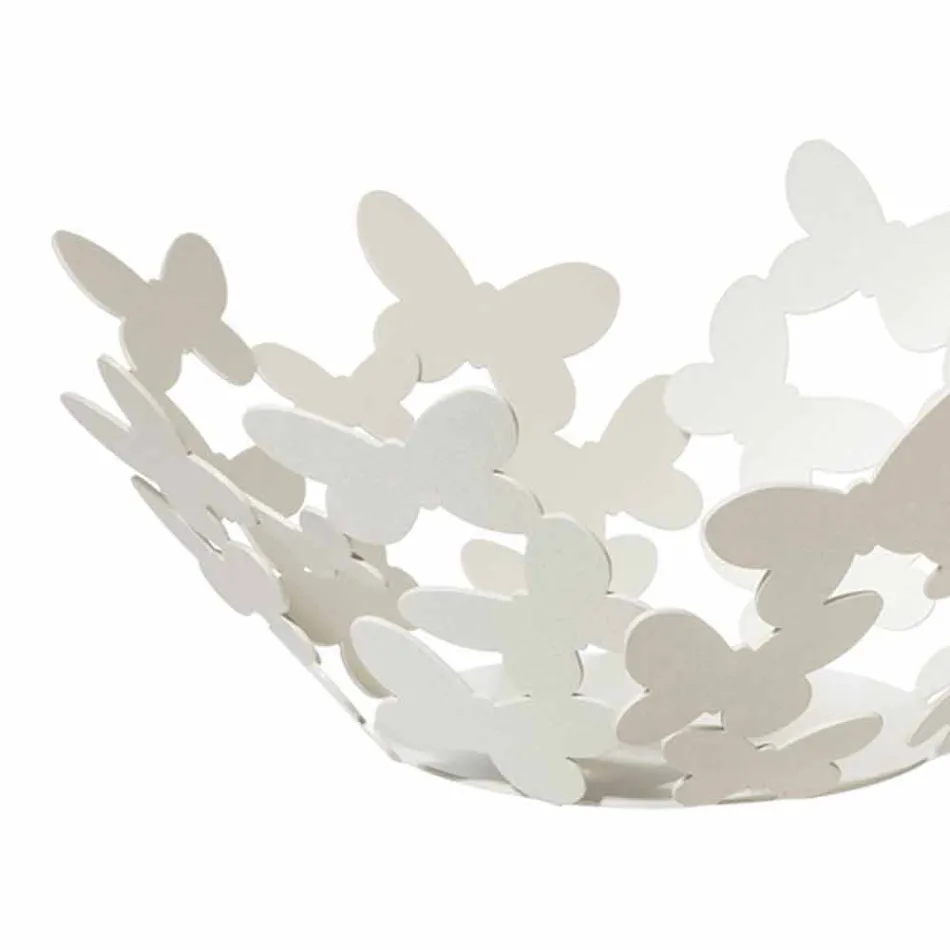 Design-Herzstück aus Eisen in Weiß, Beige oder Elfenbein Hergestellt in Italien - Leiden Viadurini