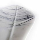 Herzstück aus Arabescato-Marmor mit Blattform Made in Italy - Treviso Viadurini
