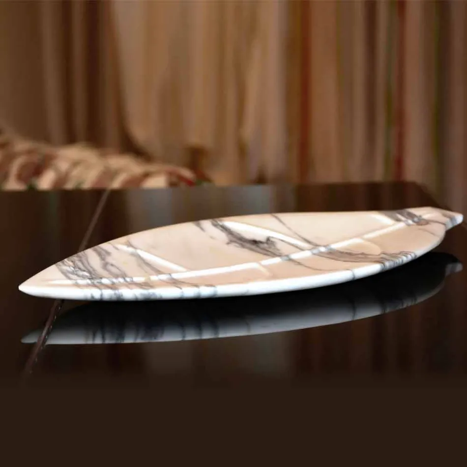 Herzstück aus Arabescato-Marmor mit Blattform Made in Italy - Treviso Viadurini