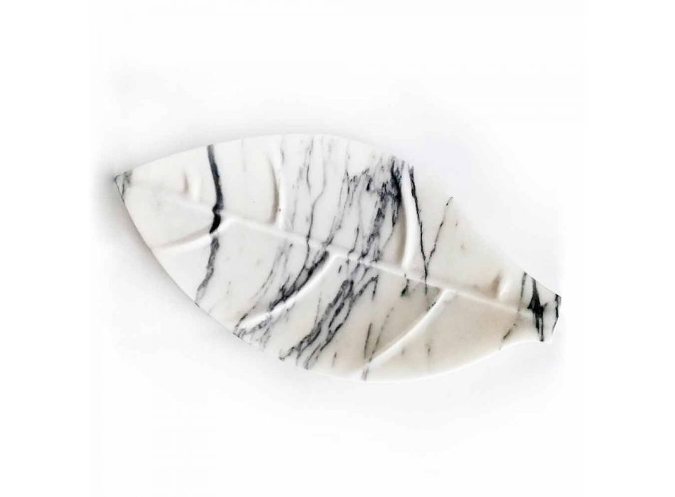 Herzstück aus Arabescato-Marmor mit Blattform Made in Italy - Treviso Viadurini