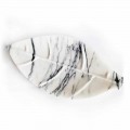 Herzstück aus Arabescato-Marmor mit Blattform Made in Italy - Treviso