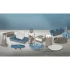 Modernes Herzstück mit Blumen aus feinem Eisen Made in Italy - Marken Viadurini