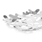 Quadratisches Mittelstück Zeitgenössisches Design Verziertes Silbernes Metall - Cordoba Viadurini