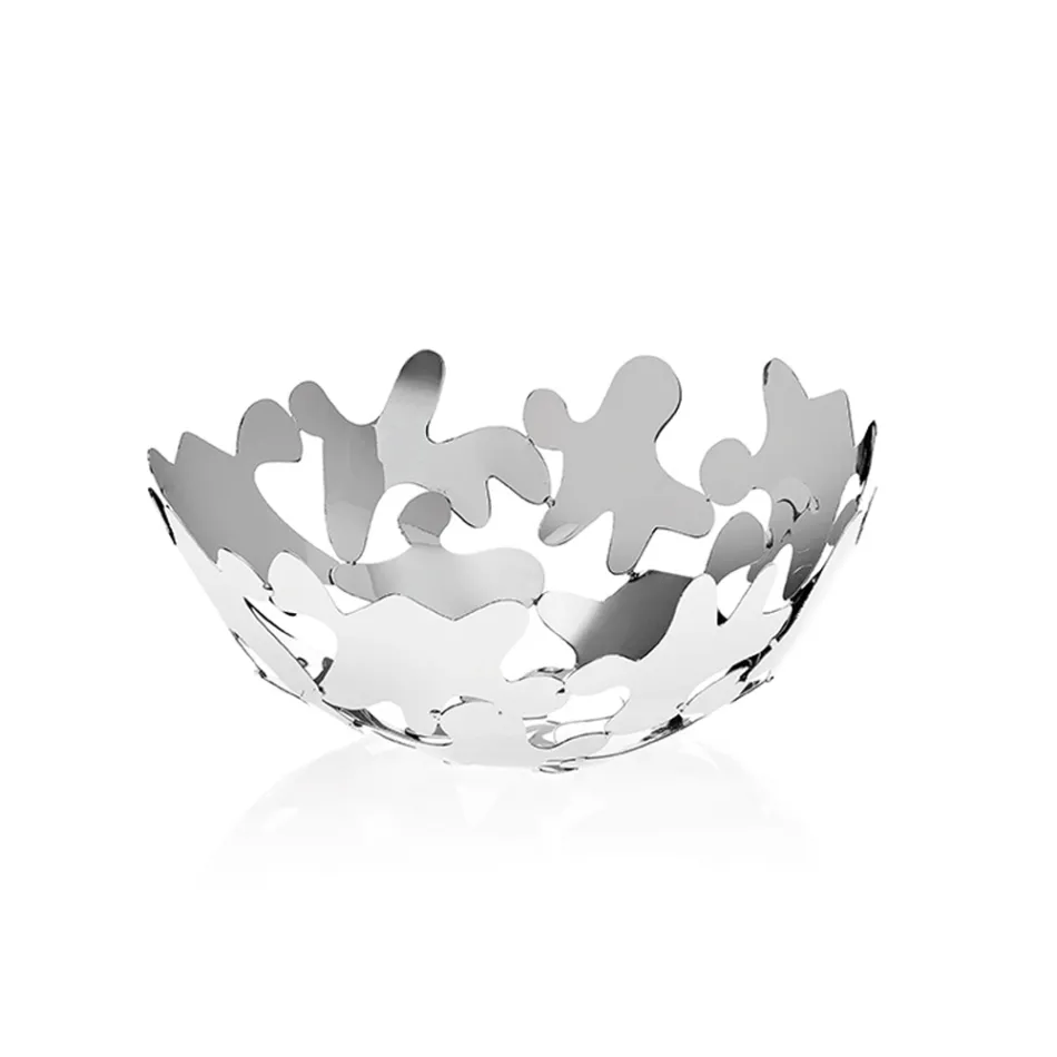 Rundes Herzstück Zeitgenössisches Design Verziertes Silbernes Metall - Cordoba Viadurini