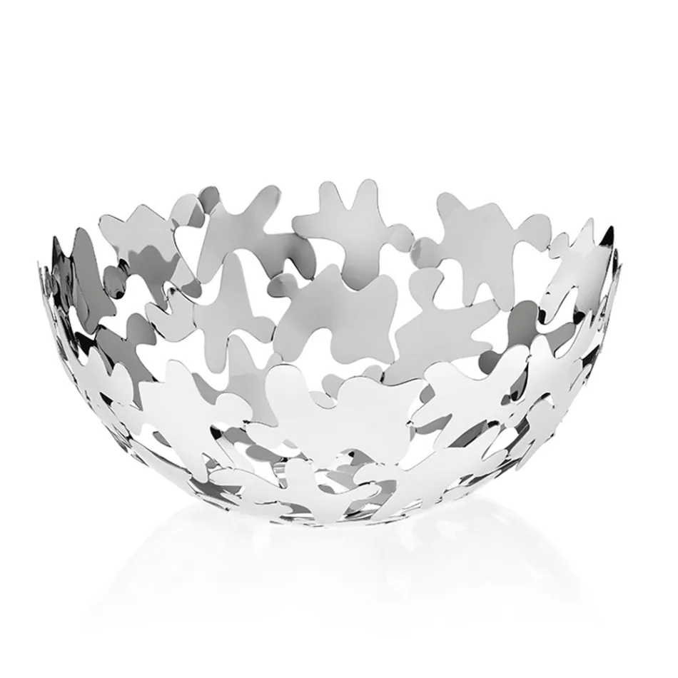 Rundes Herzstück Zeitgenössisches Design Verziertes Silbernes Metall - Cordoba Viadurini