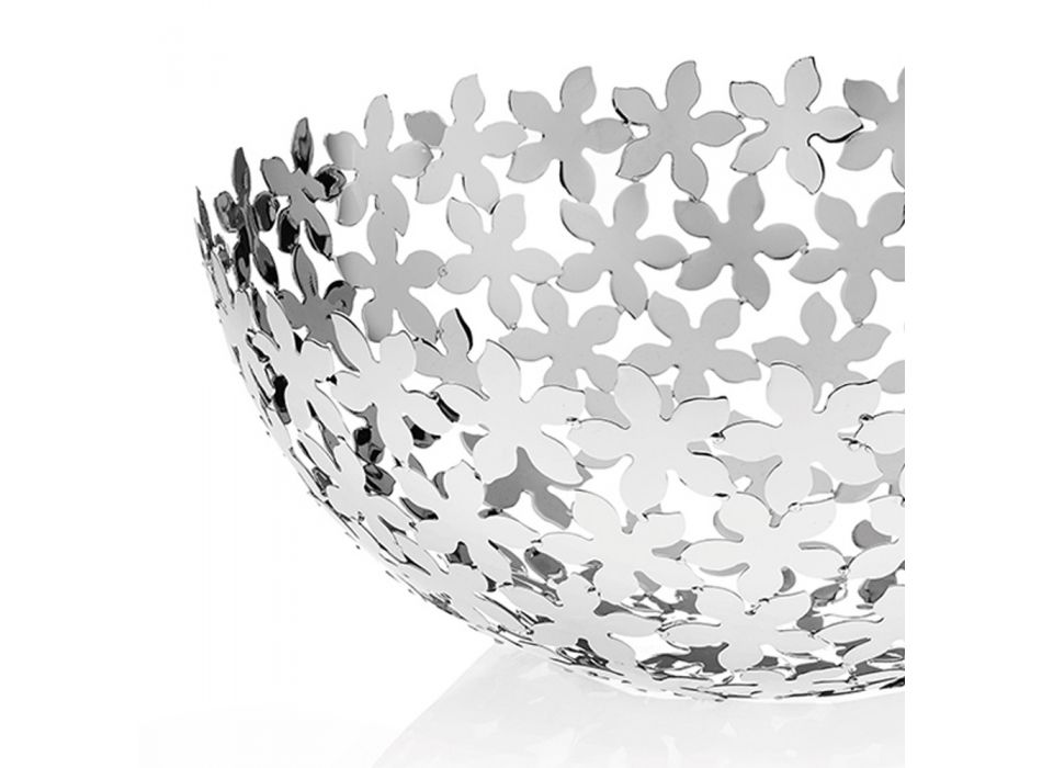 Silberne Metallhalbkugel-Mittelstück-Luxus-Blumendekorationen - Terraceo Viadurini