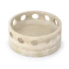 Tafelaufsatz/Taschentablett aus Satinmarmor, hergestellt in Italien – Hinata Viadurini