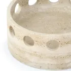 Tafelaufsatz/Taschentablett aus Satinmarmor, hergestellt in Italien – Hinata Viadurini