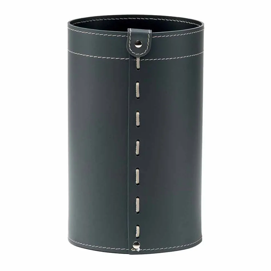 Papierkorb aus regeneriertem handgefertigtem Leder Battista Viadurini