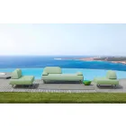 Outdoor Design Chaiselongue aus Metall und Stoff Made in Italy - Selia Viadurini