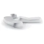 Design-Chaiselongue für den Außenbereich aus weißem Polyethylen, hergestellt in Italien – Ervin Viadurini