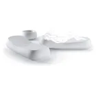 Design-Chaiselongue für den Außenbereich aus weißem Polyethylen, hergestellt in Italien – Ervin Viadurini