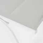 Outdoor Chaise Longue aus Textilene und Aluminium mit Rädern, 4 Stück - Babilonia Viadurini