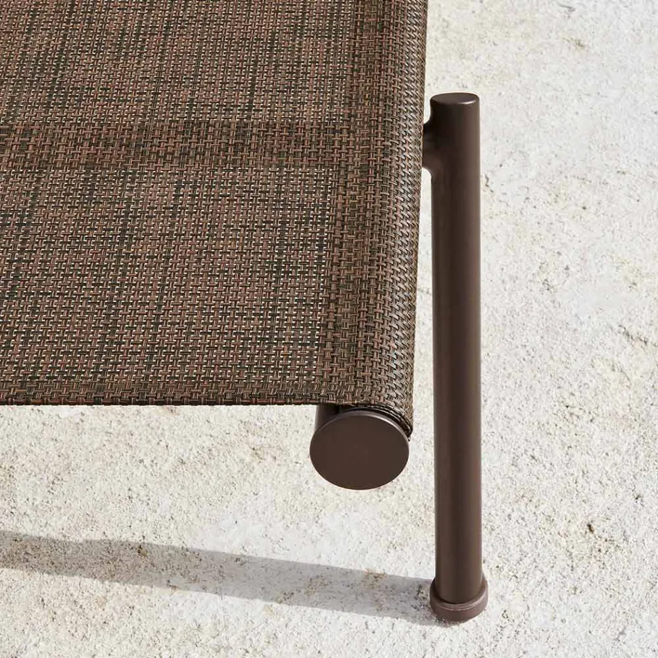 Gartenliege aus Aluminium und technischem Gewebe - Bahia von Varaschin Viadurini