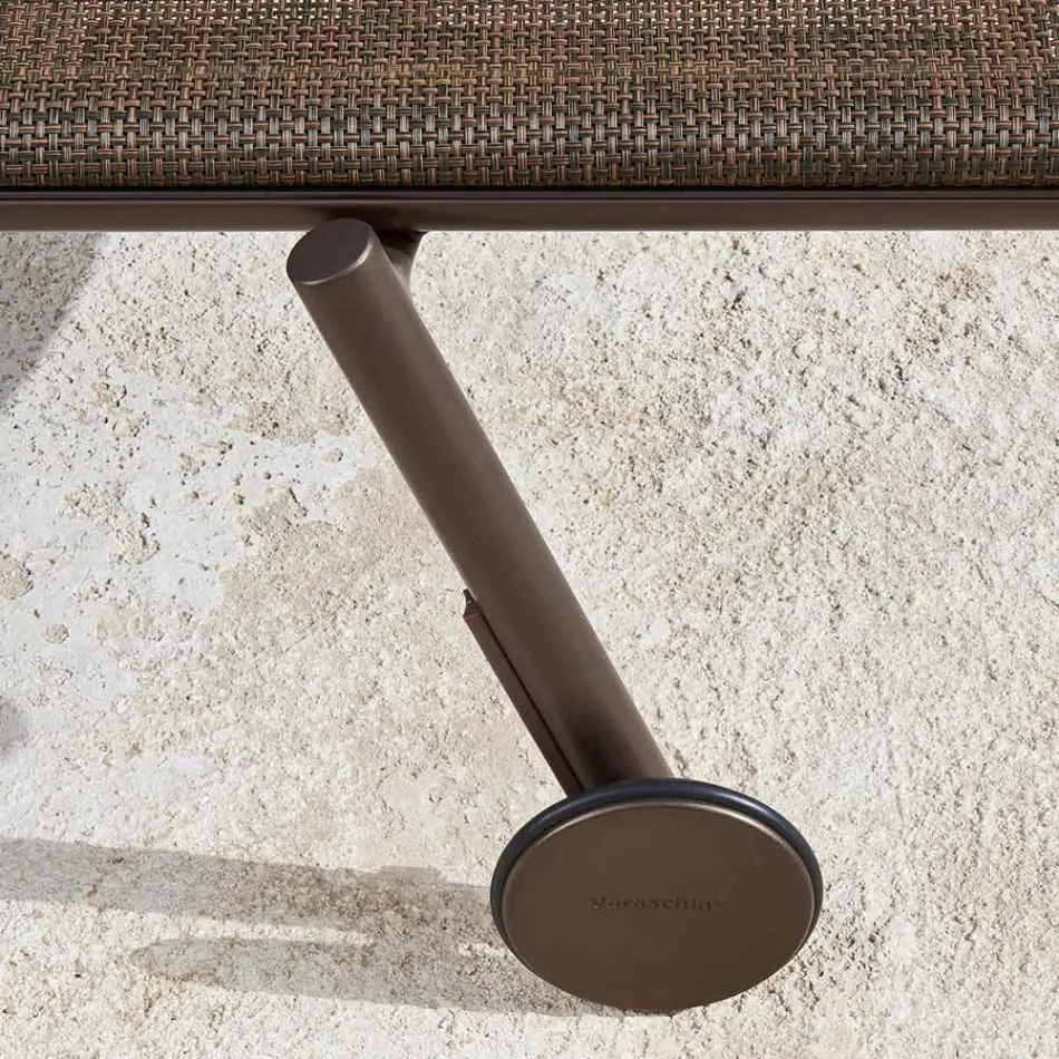 Gartenliege aus Aluminium und technischem Gewebe - Bahia von Varaschin Viadurini