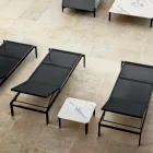 Garten-Chaiselongue mit oder ohne hochwertige Matratze – Filomenalet Viadurini