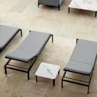 Garten-Chaiselongue mit oder ohne hochwertige Matratze – Filomenalet Viadurini
