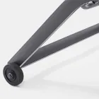 Garten Chaiselongue mit Rädern und liegender Rückenlehne, 4 Stück - Babilonia Viadurini