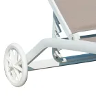 Gartenliege aus Aluminium mit Sitz aus Textilene - Zohra Viadurini