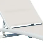 Gartenliege aus Aluminium mit Sitz aus Textilene - Zohra Viadurini