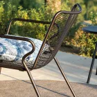 Gartenliege aus farbigem Metall Made in Italy - Vikas Viadurini