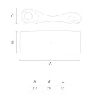 Gartenliege aus farbigem Polyethylen Made in Italy - Flores Viadurini