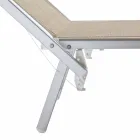 Moderne Garten Chaiselongue mit Sonnenschirm und liegender Rückenlehne - Arnold Viadurini