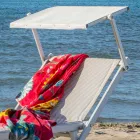 Moderne Garten Chaiselongue mit Sonnenschirm und liegender Rückenlehne - Arnold Viadurini