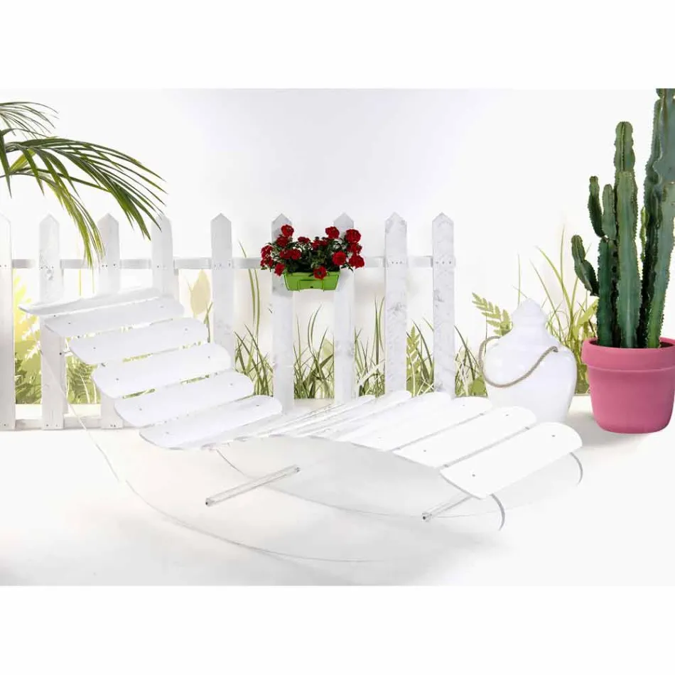 Designer Chaiselongue aus transparentem Plexiglas, Made in Italy Viadurini