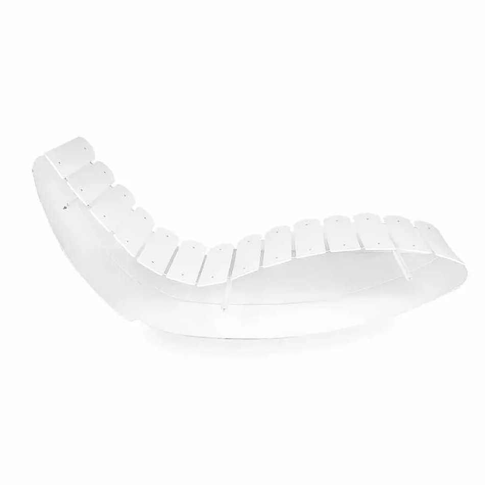 Designer Chaiselongue aus transparentem Plexiglas, Made in Italy Viadurini